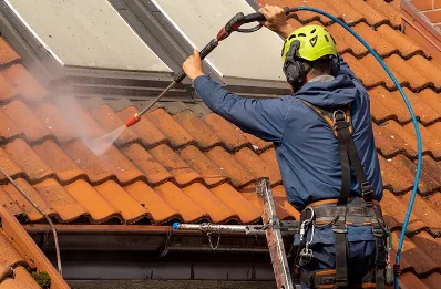 Démoussage et hydrofuge de toiture à Breteau